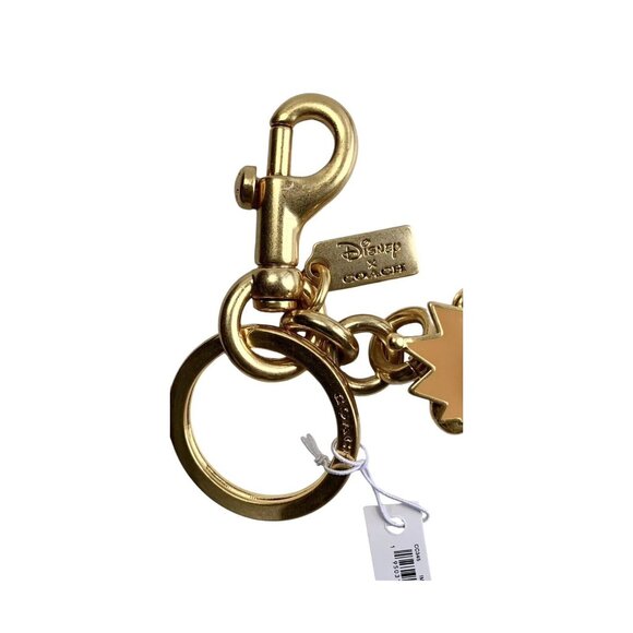 NEW Coach Disney Evil Queen Bear Bag Charm Keyring Key Chain Metal CC345 NWTs - Picture 5 of 11